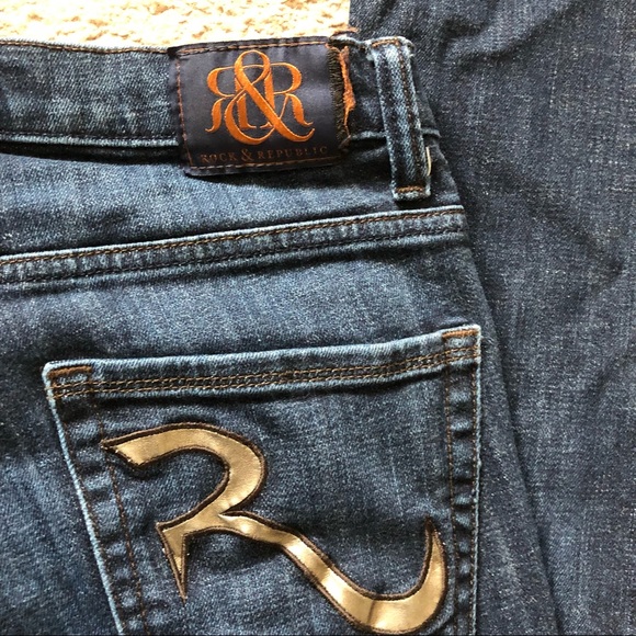 Rock & Republic Women's Dark Wash Jeans Size 6 - Picture 6 of 9